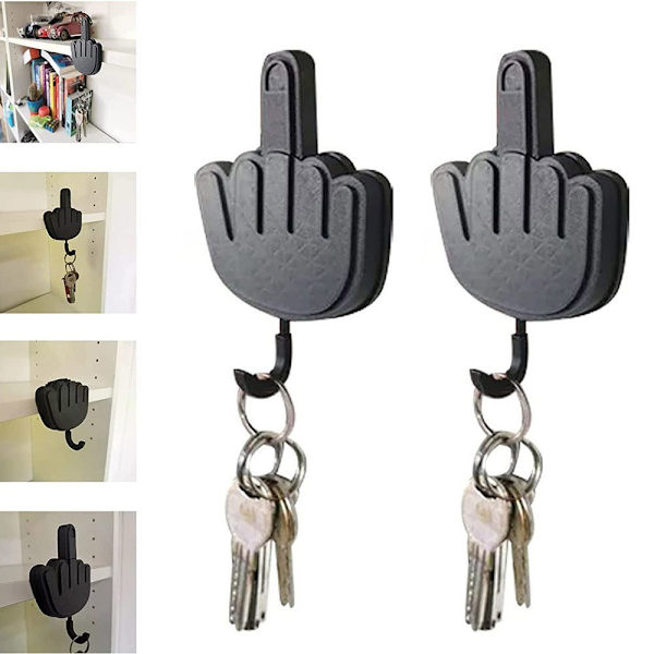 1/2 ST Långfinger Nyckelhållare Nyckelhållare 2 ST 2PCS