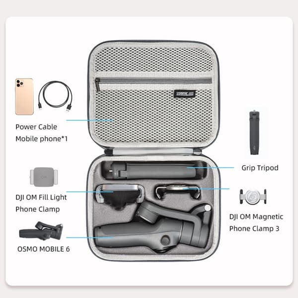 Förvaringsbox för DJI Osmo Mobile 6 PU Portable Case