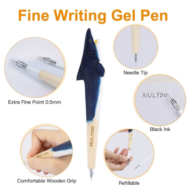 Animal Gel Pen Pen Geelmusterullakynät