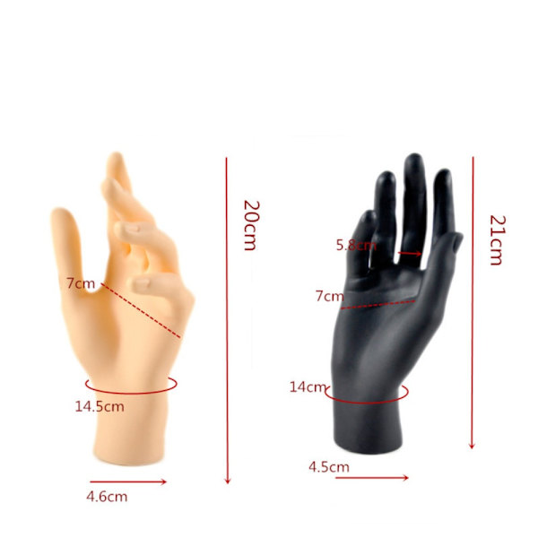 1 PC Handmodell Handskar Display WHITE-LEFT WHITE-LEFT White-Left