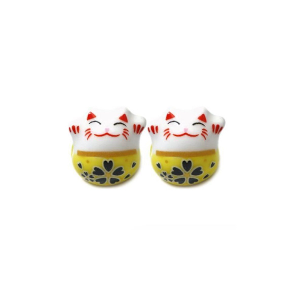 26 STK Lucky Cat Beads Cat Porselen Spacer Beads Fortune Cat