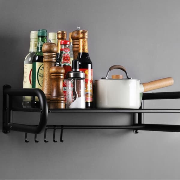 Oppbevaringsstativ Aluminium SVART black