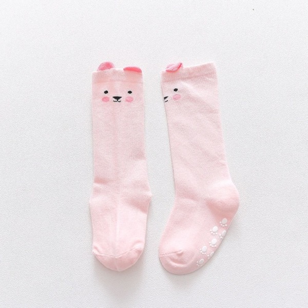 1 Par Fox Baby Sok Toddler Lange Sokker PINK Pink