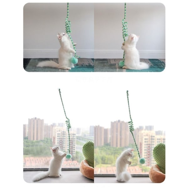 2st Scratch Rep Cat Stick Interactive Cat Hängande leksak LILA Purple