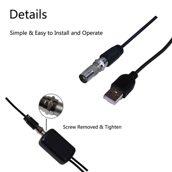 HDTV Antenneforstærker Signalforstærker Booster TV Antenne 1pcs