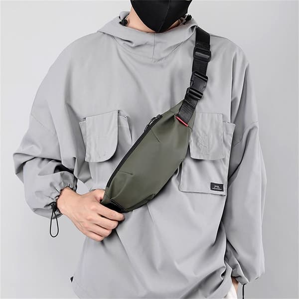 Taljetaske Brystpakke GRÅ grey