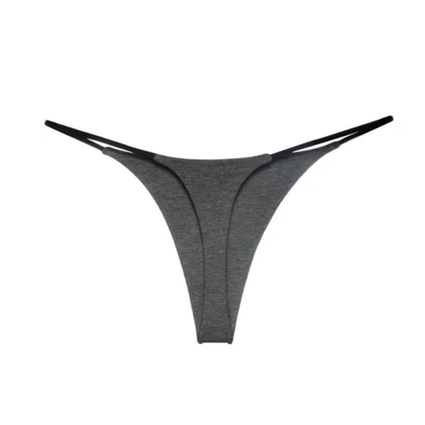 Truse For Dame Sexy Thong SVART XL black XL