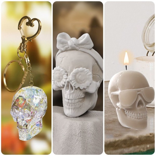 Skull Pendant nøkkelringform A A A