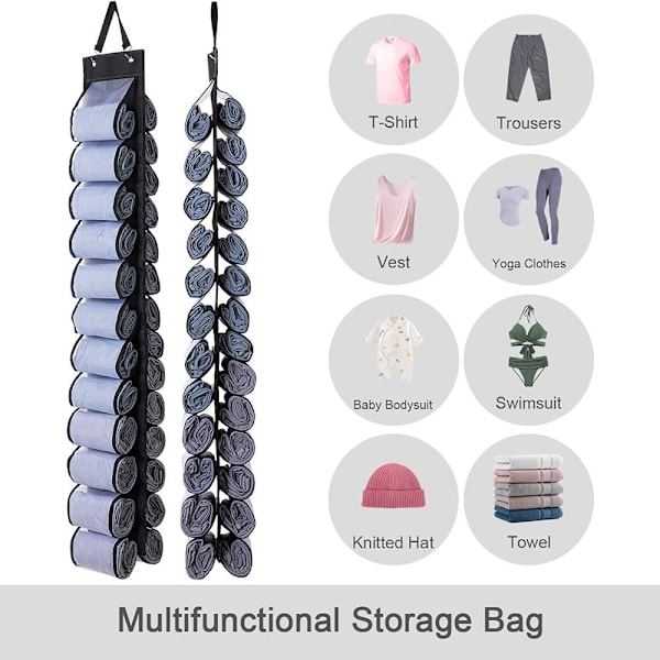 Kleshengende Organizer Garderobe Hengeveske SVART black