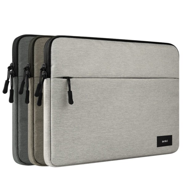 11-15,6 tums väska med case för bärbar dator Light Grey 15.6 inch