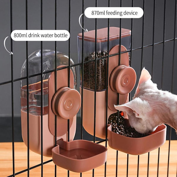 Katt Hund Hängande Vattendispenser Fast Hängande Vattenkokare GRÖN green waterer-waterer