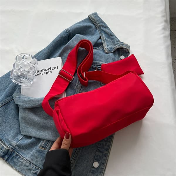 Skuldertasker Messenger Bag RØD red