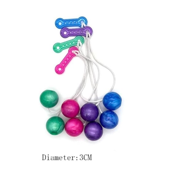 2/4 kpl Clack Ball Click Clackers -lelu 3CM(4KPL) 3CM(4KPL) 3CM(4PCS)