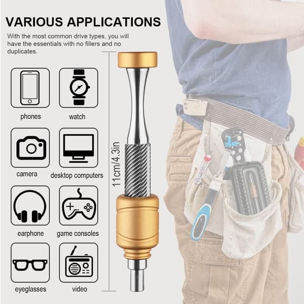 Skrutrekkersett Magnetbitssett S2 MATERIALE S2 MATERIALE S2 Material