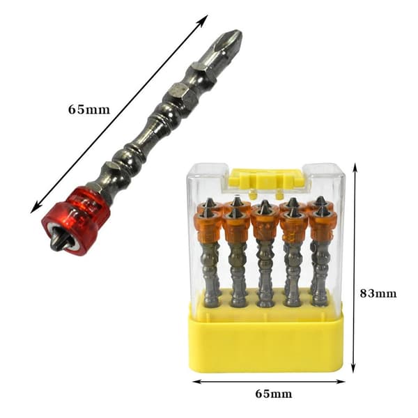 Cross Drill Bit Skruetrækker Bits GUL Yellow