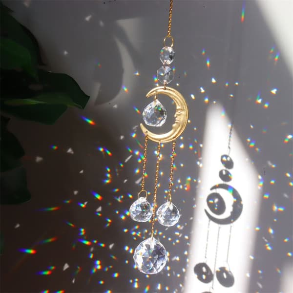 Sun Catchers Smile Face Moon 3 3