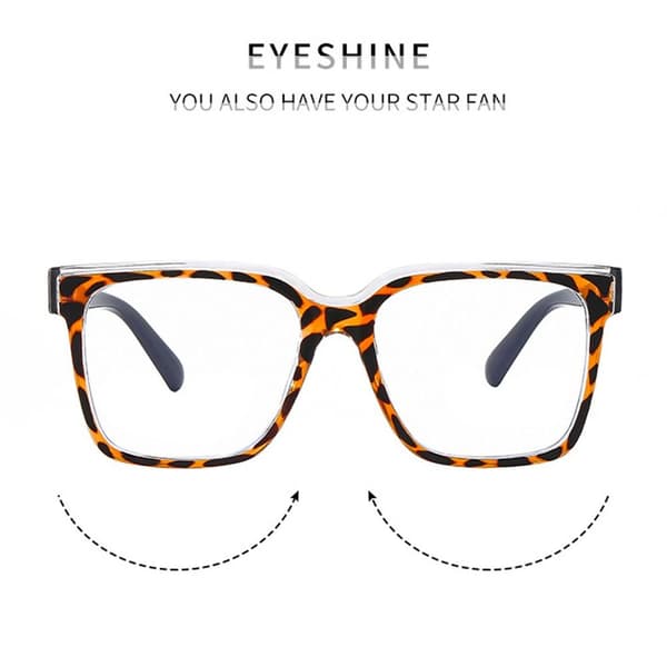 Anti-Blue Light Glasses Square Eyeglasses KAFFE Coffee