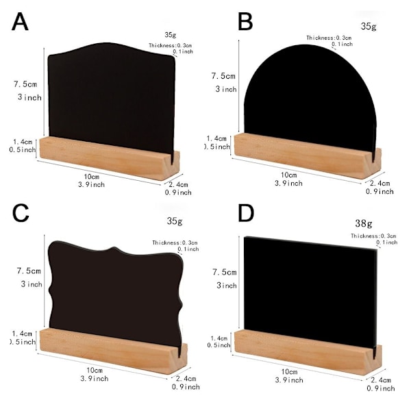 Mini Blackboard meddelandeskylt C C C