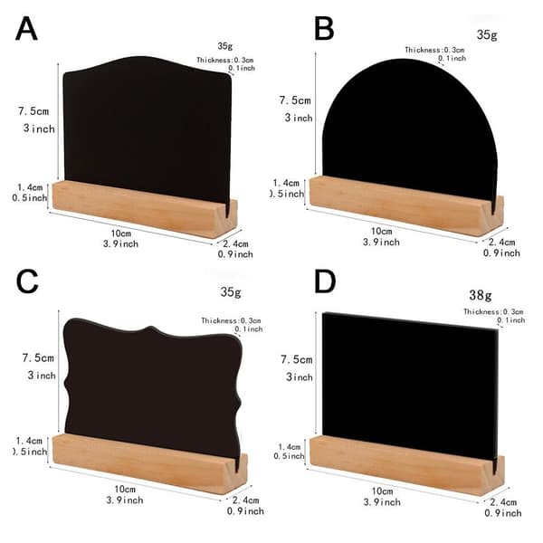 Mini Blackboard-meldingsskilt C C C