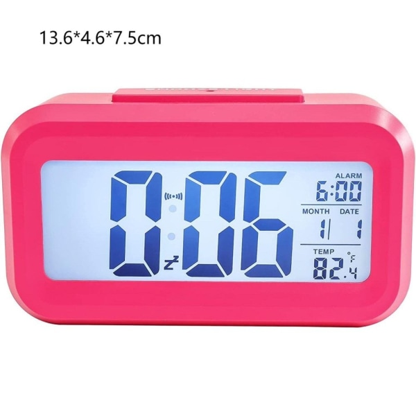 Alarmklokke LED-klokker SVART black