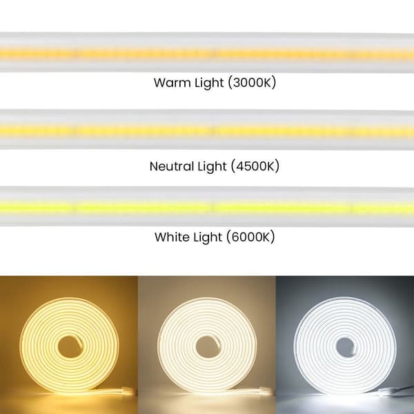 LED Strip Lys 220V COB NEUTRAL neutral