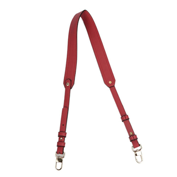 Handväska i äkta läder Axelrem Crossbody-rem MÖRKRÖD dark red