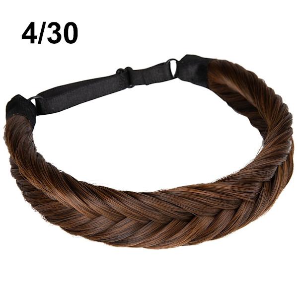 Syntetisk pandebånd Fishtail Braids Hår 4/30 4/30 4/30