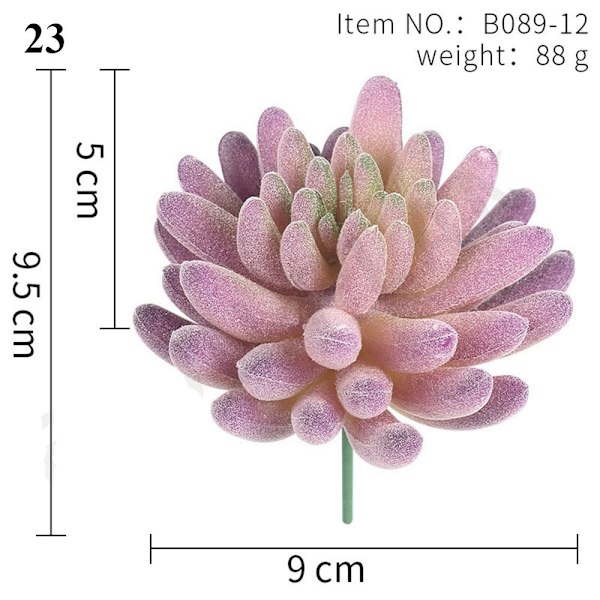 Dekoration Gröna konstgjorda suckulenter Växter 1 1 1