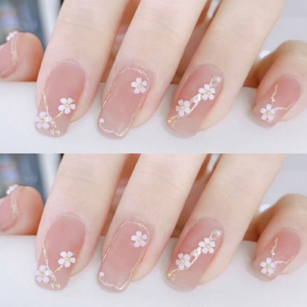 24stk False Nails Short Square WM-22 WM-22 WM-22