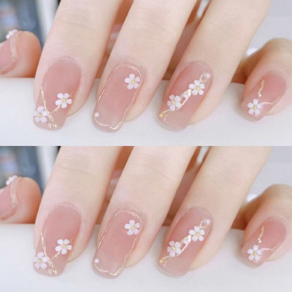 24stk False Nails Short Square Z-164 Z-164 Z-164