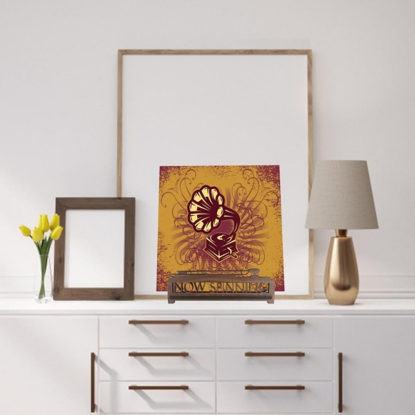 Album Stand Record Display Stand LYS BRUN LYS BRUN Light Brown