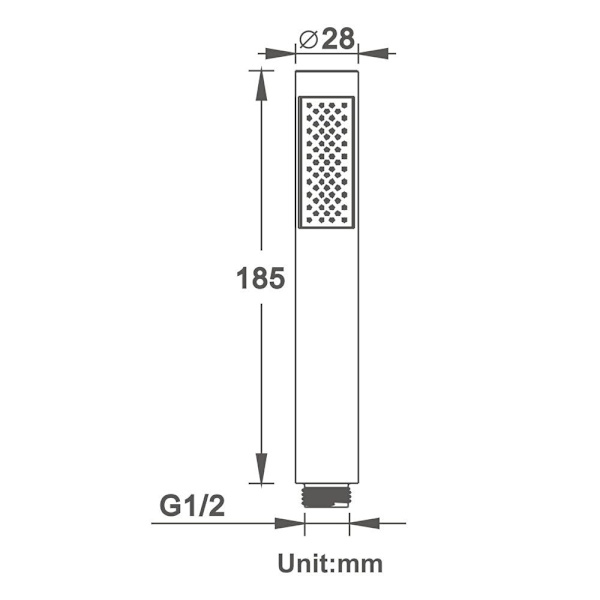Duschhuvud Vattenbesparande sprinkler B B B