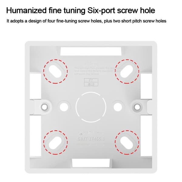 Switch Socket Box Extern Monteringsbox VIT 174X86X35MM white 174x86x35mm