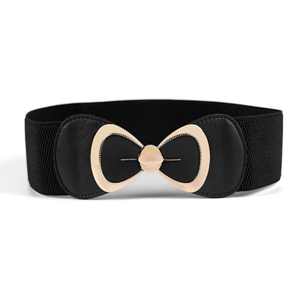 Bredt midjebelte Linning SVART black