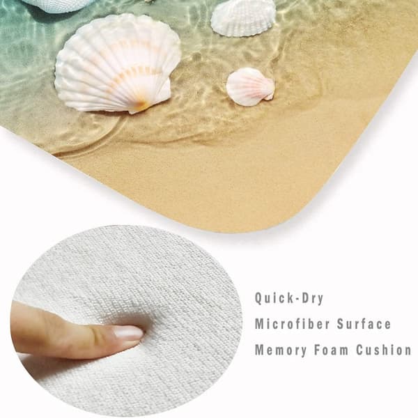 1 stk Strandtepper Badekarmatte Seashell Badematte 1 Pcs