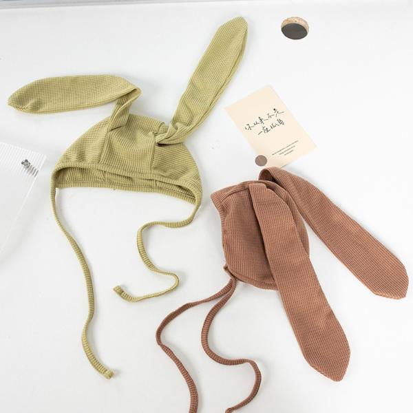 Bunny Baby Hat Baby Cap KAFFE Coffee