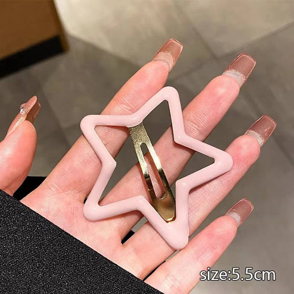 Star Hårklemmer Bangs Hårnål FARGE 6 FARGE 6 Color 6