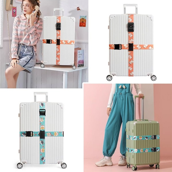 Bagasjestropper Pakkestropp ORANGE TSA LOCK TSA LOCK orange TSA lock-TSA lock
