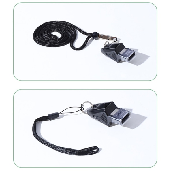 2ST Domarvisselpipa Delfinvissling SVART Black