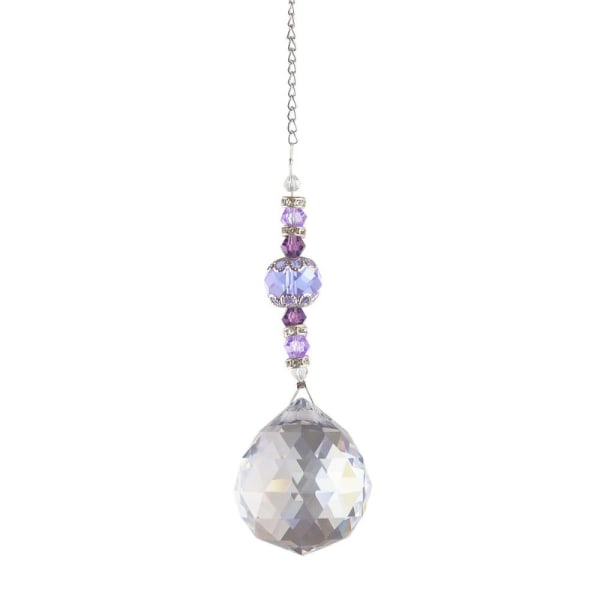 Solfang Krystal Lysekrone Dekor LILLA purple