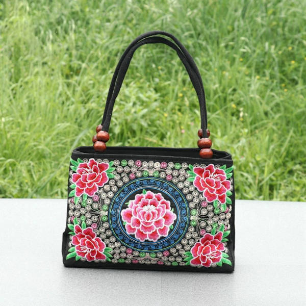 Broderede tasker Bucket Bag 6 6 6