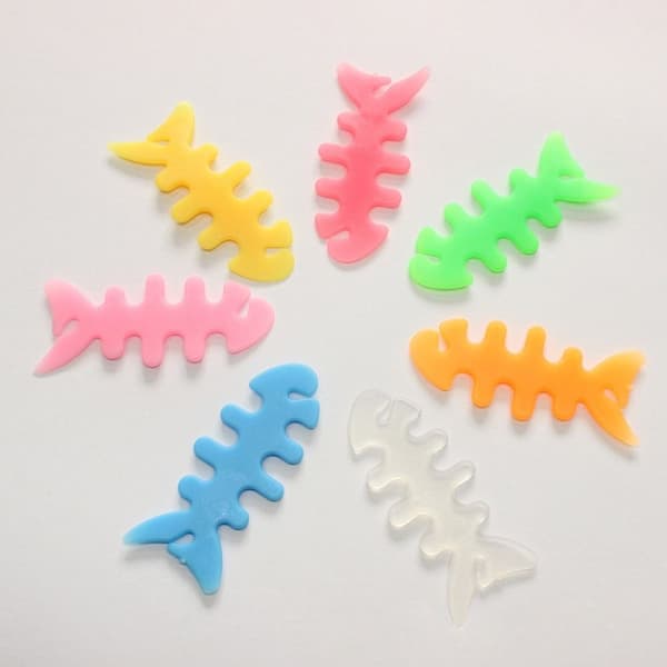 100/200 stk Fishbone Cable Organizer Headset Cord Manager S200Pcs