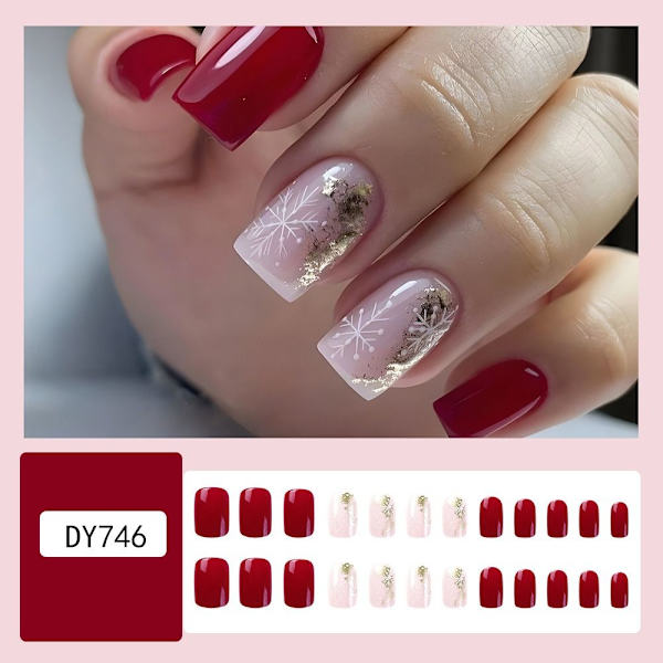 Christmas French Fake Nails False Nail 1 1 1