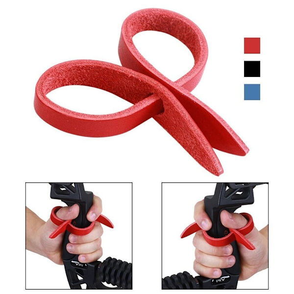 Bågskytte Finger Sling Finger Sling RÖD Red