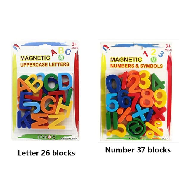 Kylskåpsmagneter Magnetisk BOKSTAV 26 BLOCK