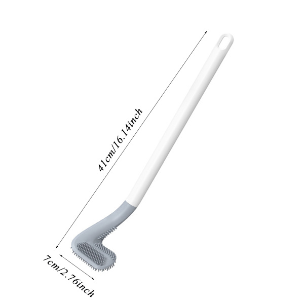 2st Golf Toalettborste Silikon Toalettborste VIT white