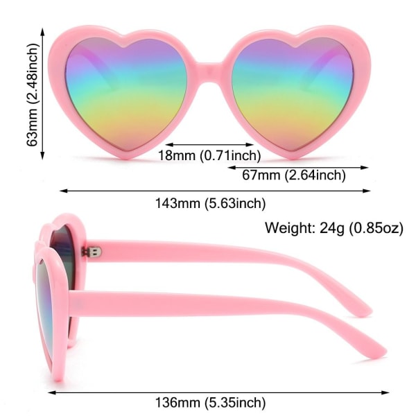 Polariserede hjertesolbriller Hjerteformede solbriller C27 C27 C27