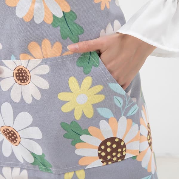 Kök Canvas Förkläden Kockförkläde GRÅT grey
