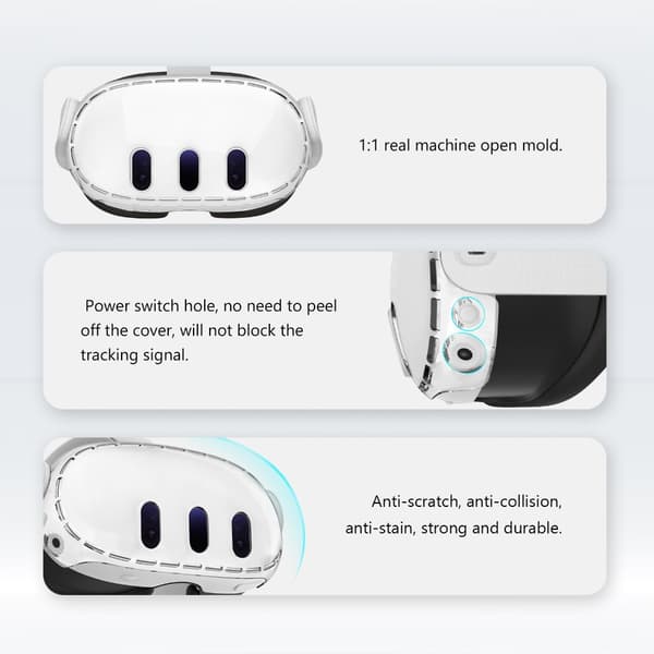 VR Hjelm Beskyttelsescover PC Case Protector transparent
