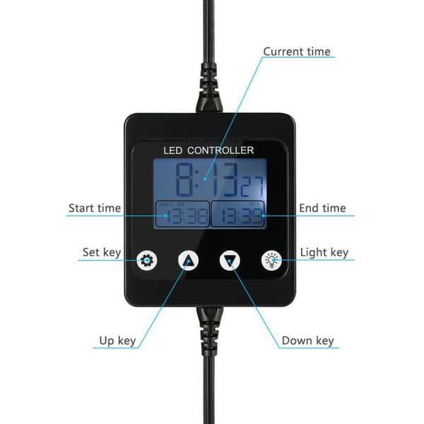LED Ljus Timer Dimmer Kontroller Ljuskontroll